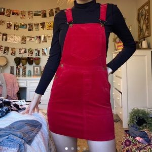 forever 21 red button dress